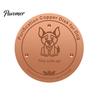 Pure Copper Disc for Dog Water Bowl Purification Dog, 4-Inch Diameter Disc, Raised Fountain with 3-Point Support Dispenser Durable