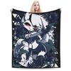 Kawaii Loona  Anime Blankets Helluva Boss Warm Aesthetic Plush Throw Blanket For Children Home Decor Flannel Bedspread Bed Cover