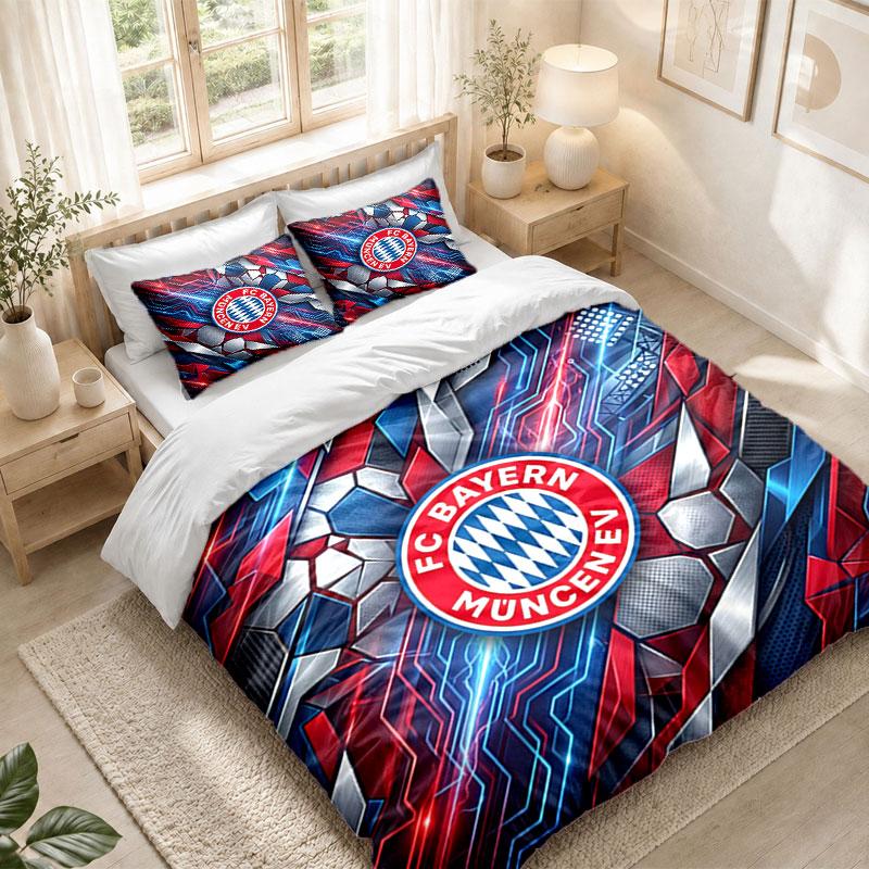 Sada povlečení 1 povlak na přikrývku 2 povlaky na polštář Potisk Bayern Mnichov Ložnice Domácí dekorace