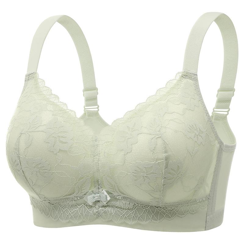 New lace anti-light large-size underwear women's thin sexy anti-sagging breast adjustment bra cover