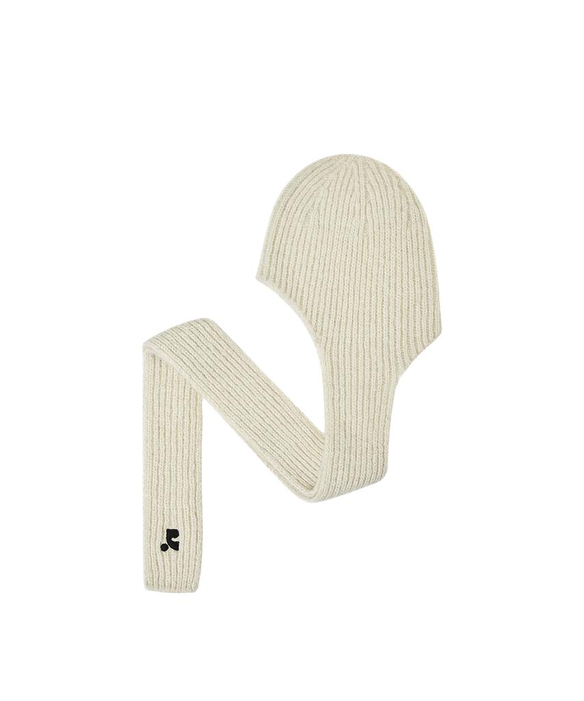 REST&RECREATION Hairy Scarf Beanie - Ivory
