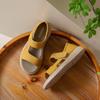 2025 New Flat Sandals Casual Velcro Two Wear Beach Shoes Women's Vintage Comfortable Student Roman Sandals