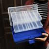 Three-Tier Fishing Tackle Box Outdoor Portable Organizer with Handle