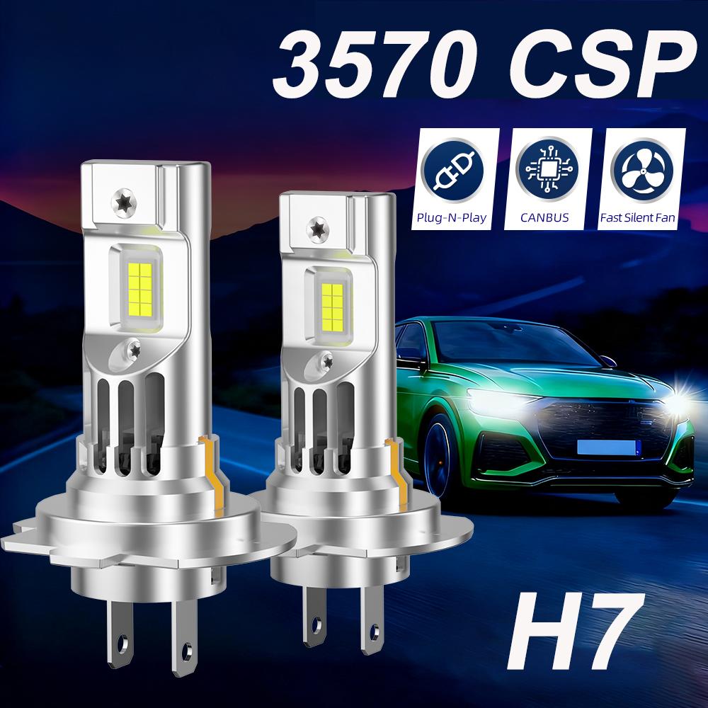 20000LM H7 LED Headlight Kit Mini Bulb CSP 3570 for Car Headlamp Auto Fog Lamps Canbus H7 Led Turbo Automobile 12V 6000K H7