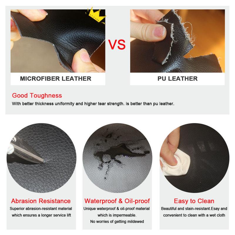 Only 3 Doors 4pcs Car Microfiber Leather Door Armrest Panel Cover Protective Skin Trim For VW Golf 4 MK4 Jetta 1998 - 2005