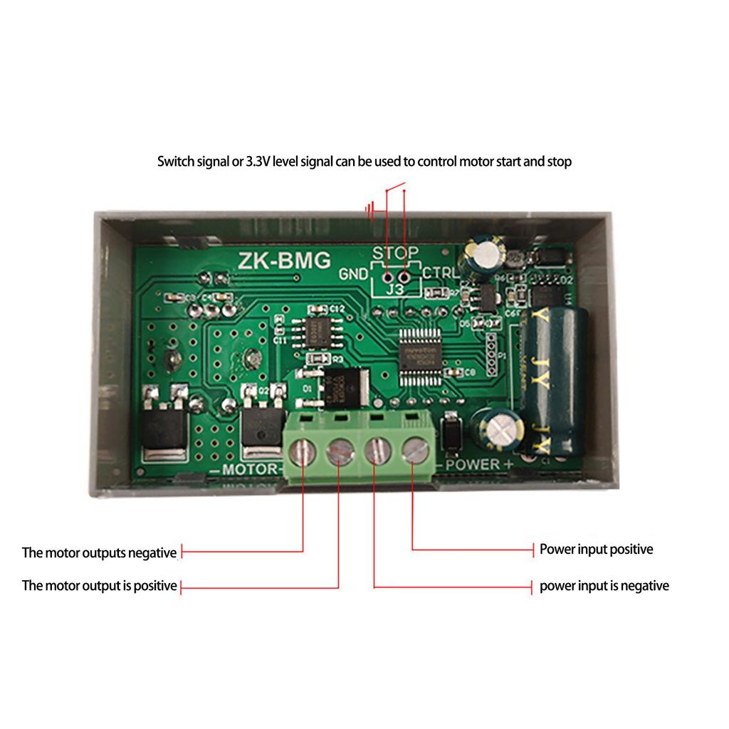 PWM DC Motor Geschwindigkeitsregler DC9-60V 500W Elektromotor Geschwindigkeitsregelungsregler