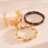 Zinc Zinc Alloy Stacked Round Bangle Acrylic Women's Wrist Jewelry Geometric Resin Bracelet  Hand Accessory