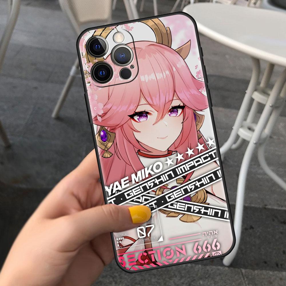 Genshin Impact Anime Case For Apple iPhone 14 13 Pro Max 12 7 8 6 6S Plus 11 Mini XR SE Soft Cover X XS Silicone Phone Funda
