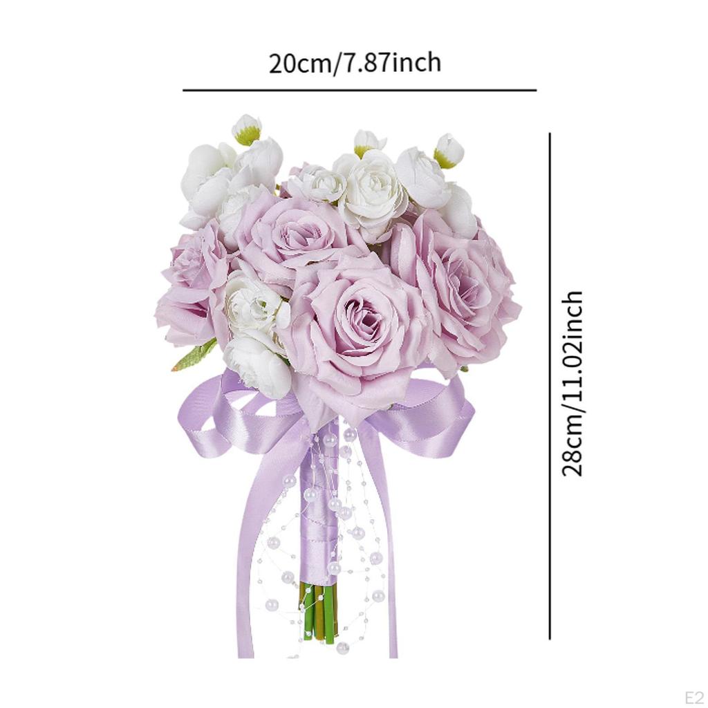 Künstlicher Rosenblumenstrauß für Hochzeit und Brautparty