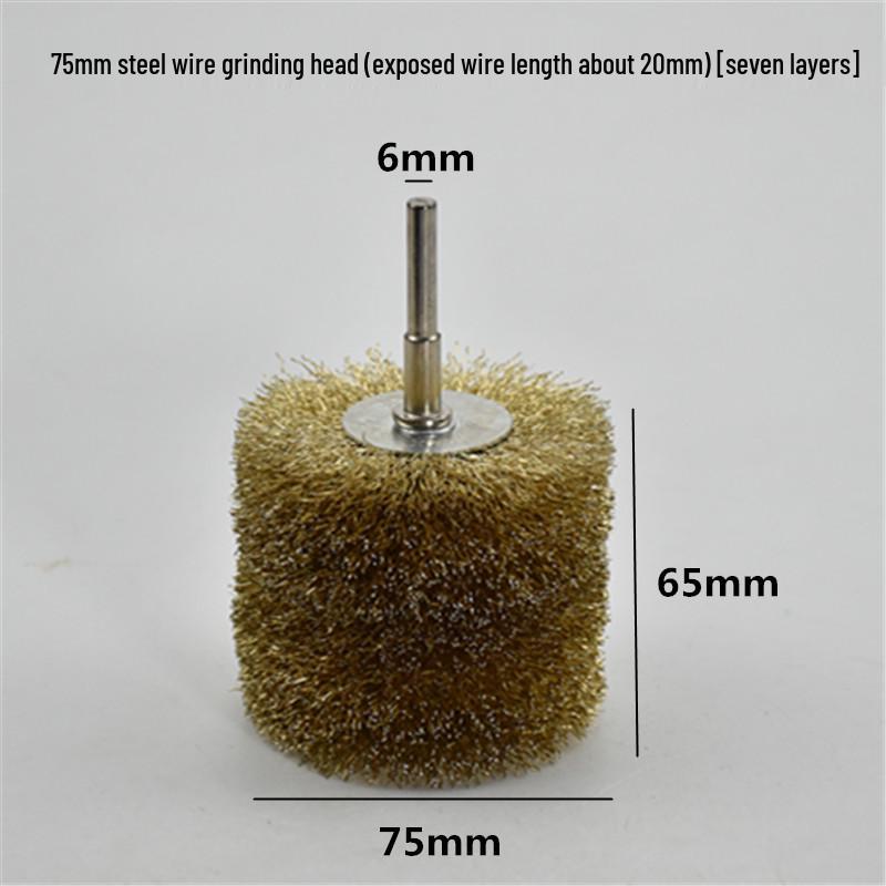 Electric Steel Wire Brush with Handle - Rust Removal, Polishing, and Cleaning.