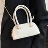 Korean Version of High-end Casual Simple Solid Color Hand-held Shell Bag Niche Trend Versatile Commuter Chain Messenger Bag Women