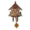 Small European Retro Wooden Cuckoo Wall Clock - Bird Time-Telling Living Room Decor