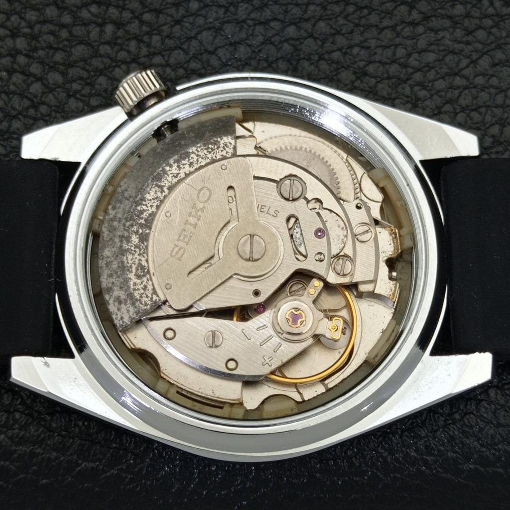 REFURBISHED SEIKO 5 AUTOMATIC 6309A VINTAGE JAPAN MENS BLACK WATCH a441131-4 Sk-a441131