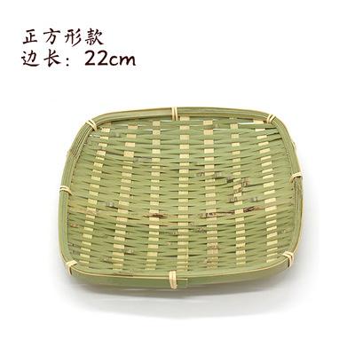 Handwoven Bamboo Dustpan Basket, Farmhouse Fruit Tray for Hotel Kitchen, Rustic Steamed Bun Holder Decor