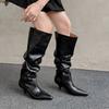 Fashion 2025 Autumn Winter Fashion Soft Leather Women Over the Knee Boots Elegant Thin High Heels Casual Party Long Boots Shoes Botas
