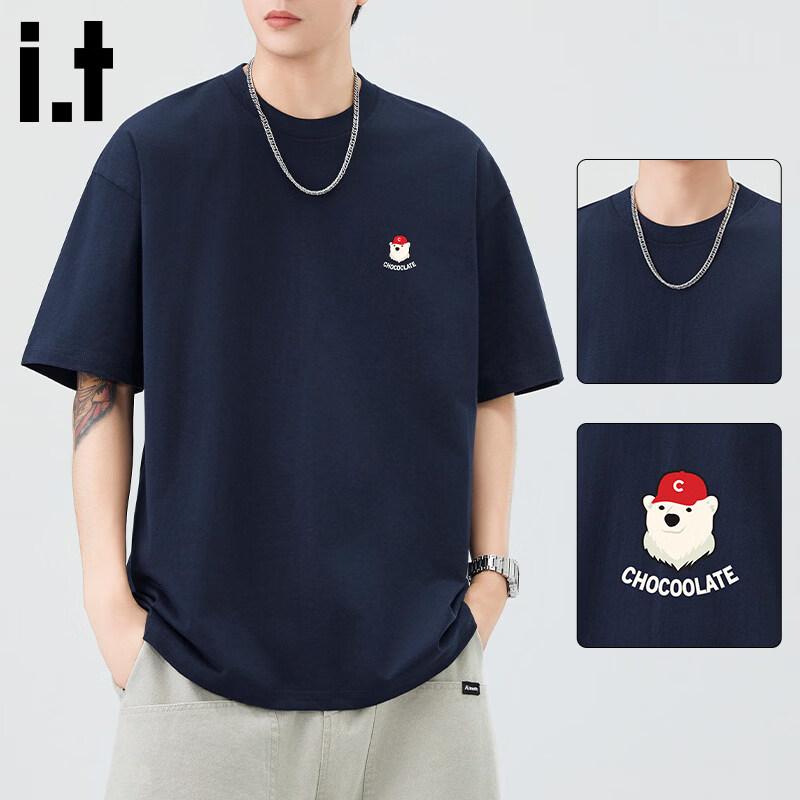 CHOCOOLATEit Men s American Cartoon Print Cotton Polo T-Shirt S