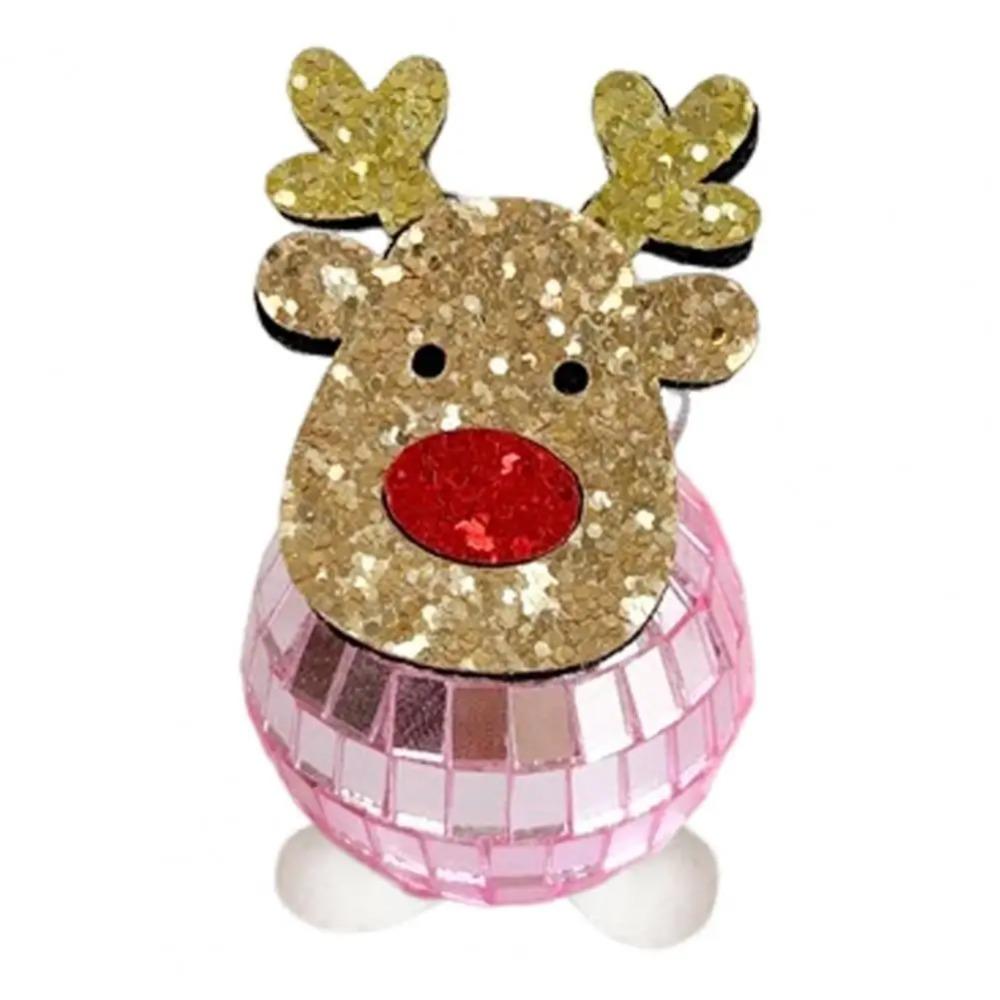 Nerozbitné vánoční zrcadlo přívěsek jelen roztomilá závěsná dekorace na vánoční stromek sváteční dekorace