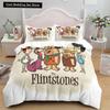 3D-Anime-Bettwäscheset „Die Flintstones“ in den Größen King, Queen, Doppel, Full, Twin und Single.