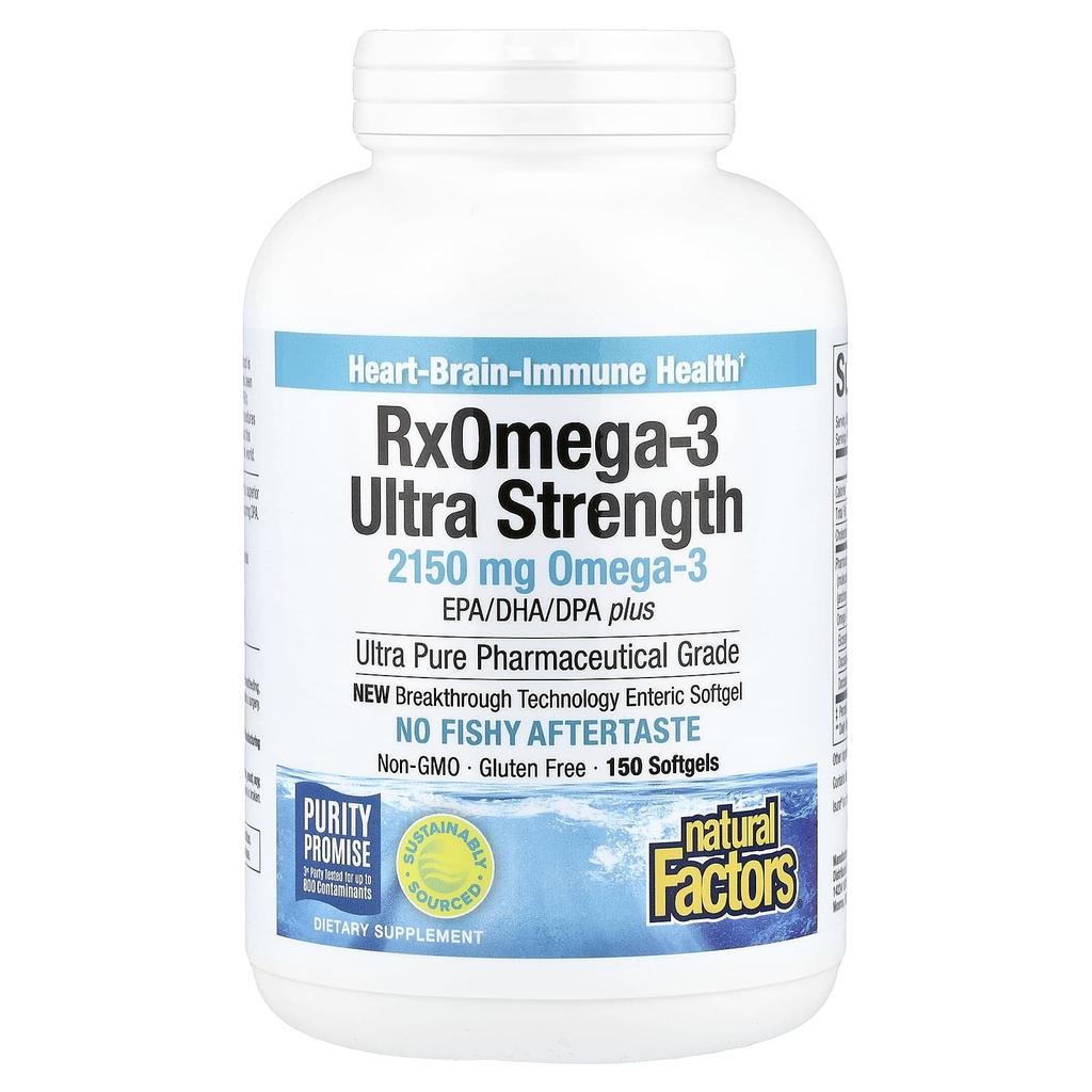 Rx Omega-3 Ultra Stärke, 150 Weichkapseln (1,075 mg pro Weichkapsel)