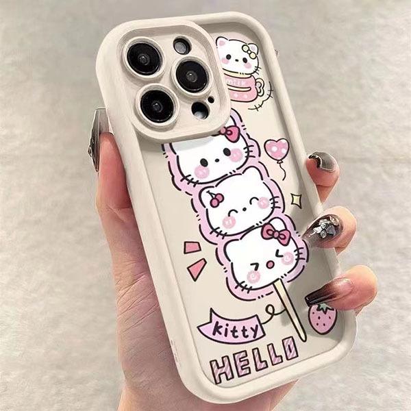 

Tanghulu Cat Ladder Shell for Apple 17 Pro Max, 16 Graffiti, 15 Cute, 14/13 Pro 15 Pro белый