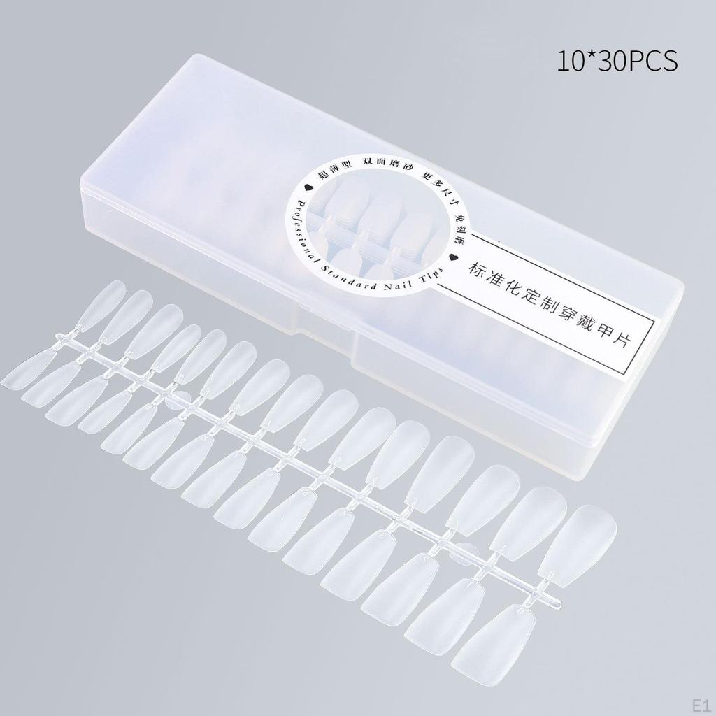 300 Pieces Nails Tip, Full Cover, Elegant, for Nail Extension, Extension Kit False