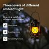 Flame Effect Vintage Lantern Portable Camping Light USB-C Rechargeable 1200mAh Battery Bar Restaurant Christmas Decoration