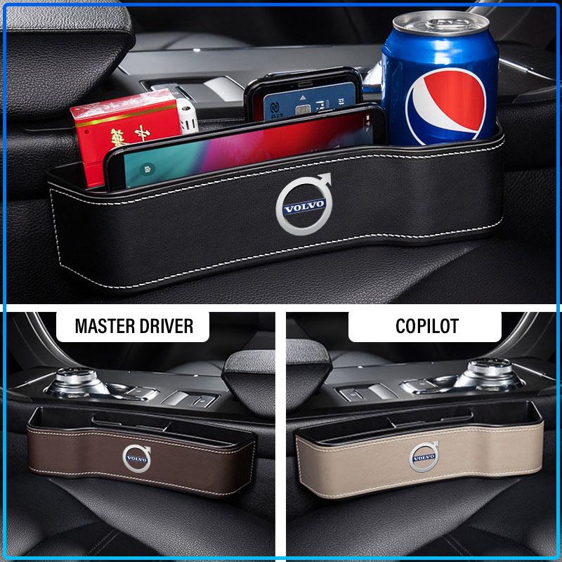 Car Seat Gap Organizer Multifunction Storage Box Cup Pocket For Volvo XC90 XC60 XC70 XC40 V90 V60 V40 C70 C30 S80