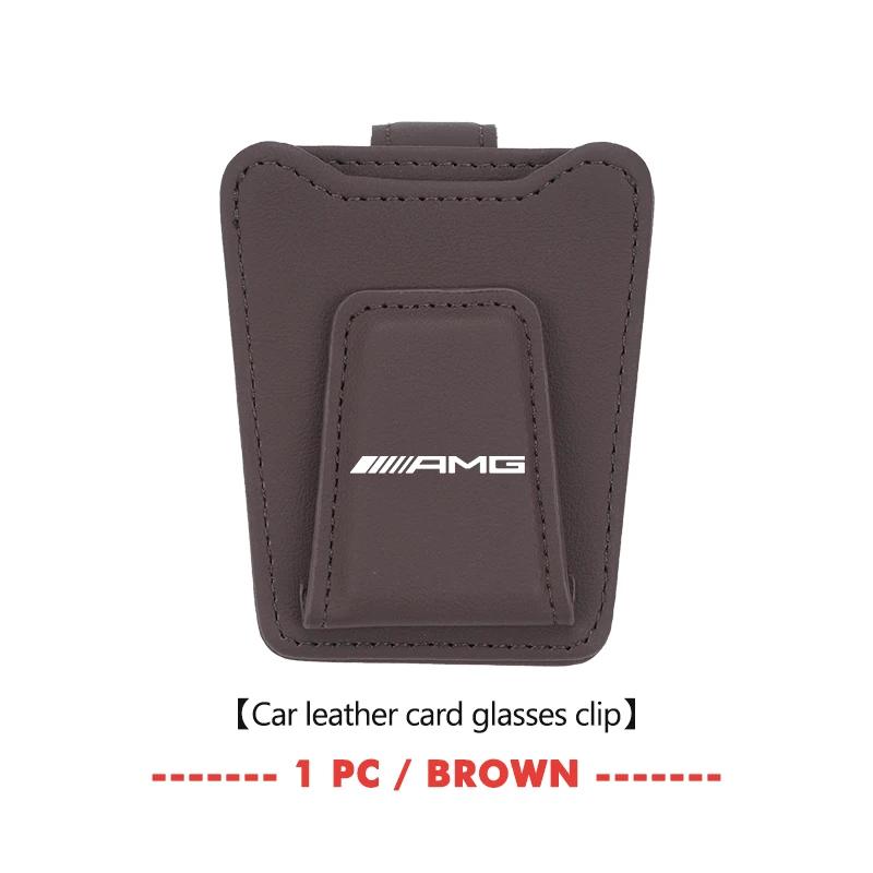 

Magnetic Car Sun Visor Glasses Holder Ticket Card Hanging Clip For Mercedes Benz AMG C180 C300 W124 W176 W177 C200 C260 GLC CLE