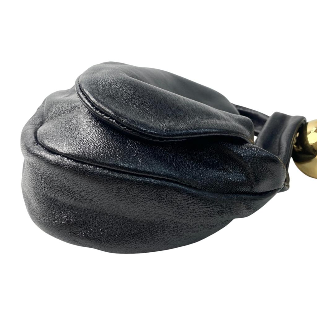 Used JIL SANDERHandbag Black/gold Leather Women