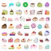 50 Ins Cake Graffiti Stickers Suitcase Car Notebook Refrigerator Water Cup Waterproof Decorative Stickers