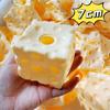 Stress Relief Toy Cheese Squeeze Decor 6/7Cm Cheese Cube Stress Ball Non-Bounce Anti-Stress Relief Fidget Toy Gifts