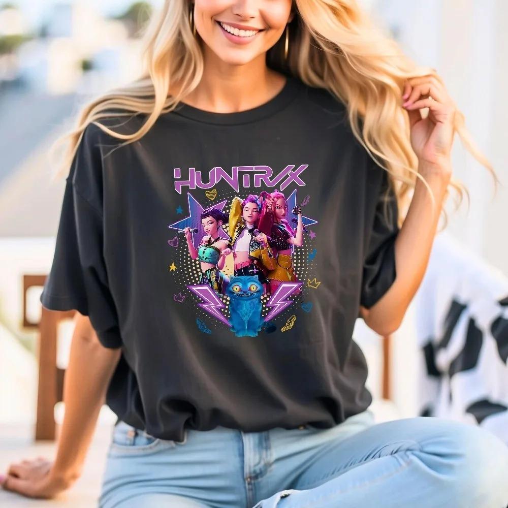 

Movie shirt T-shirt Huntrix girl T-shirt Devil Hunter Merch fan gift sweatshirt 6XL
