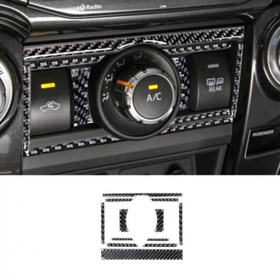 For Toyota 4Runner 2010- Air Conditioner Switch Panel Cover Carbon Fiber