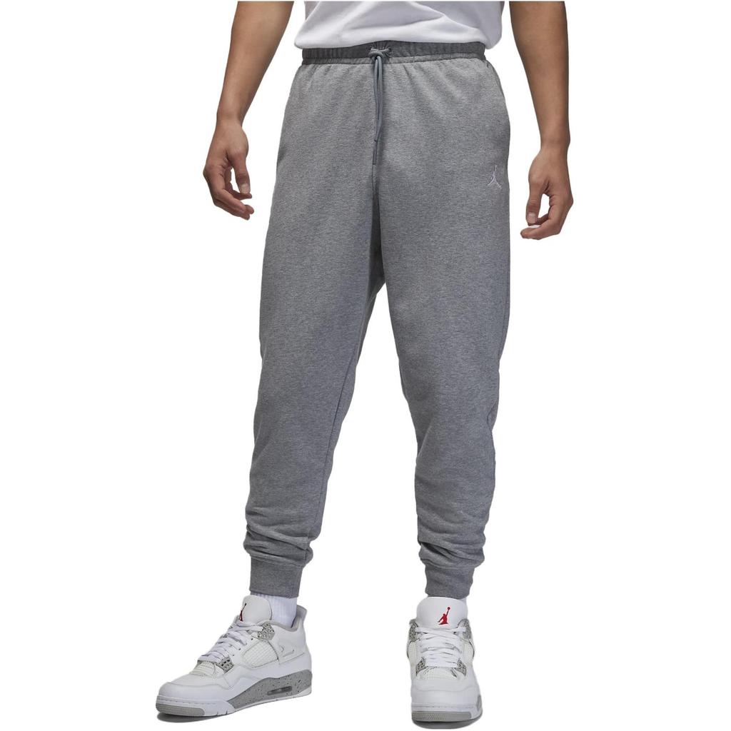 Jordan Mid-Rise Joggers with Solid Color and Drawstring Men bottoms Gray FQ7762-091