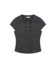 MISEKI SEOUL Double Button Shirts Top Charcoal