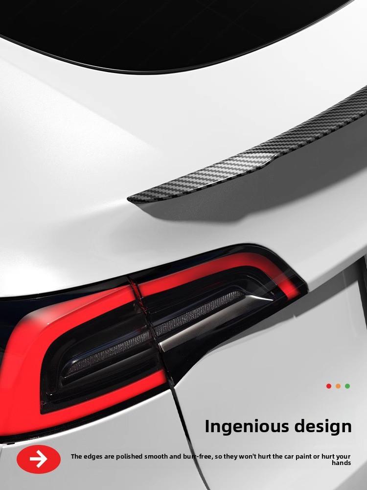 ALV1 Tesla Model 3/Y Tail Wing Renovation P Carbon Fiber Pattern Y Modification Decorative Accessories High Performance