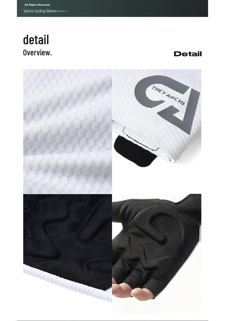 Erkek Yarım Parmak Bisiklet Eldivenleri, Balıkçılık, Dağcılık, Outdoor Sporlar, Fitness ve Bisiklet İçin Kaymaz & Darbe Emici d393.