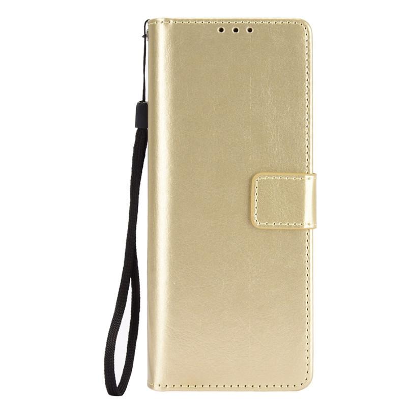 Carcasă potrivită pentru telefonul Samsung Z Fold2 cu slot pentru carduri și flip cover, Carcasă protectoare Galaxy Z Fold2 5G cu model piele crazy horse