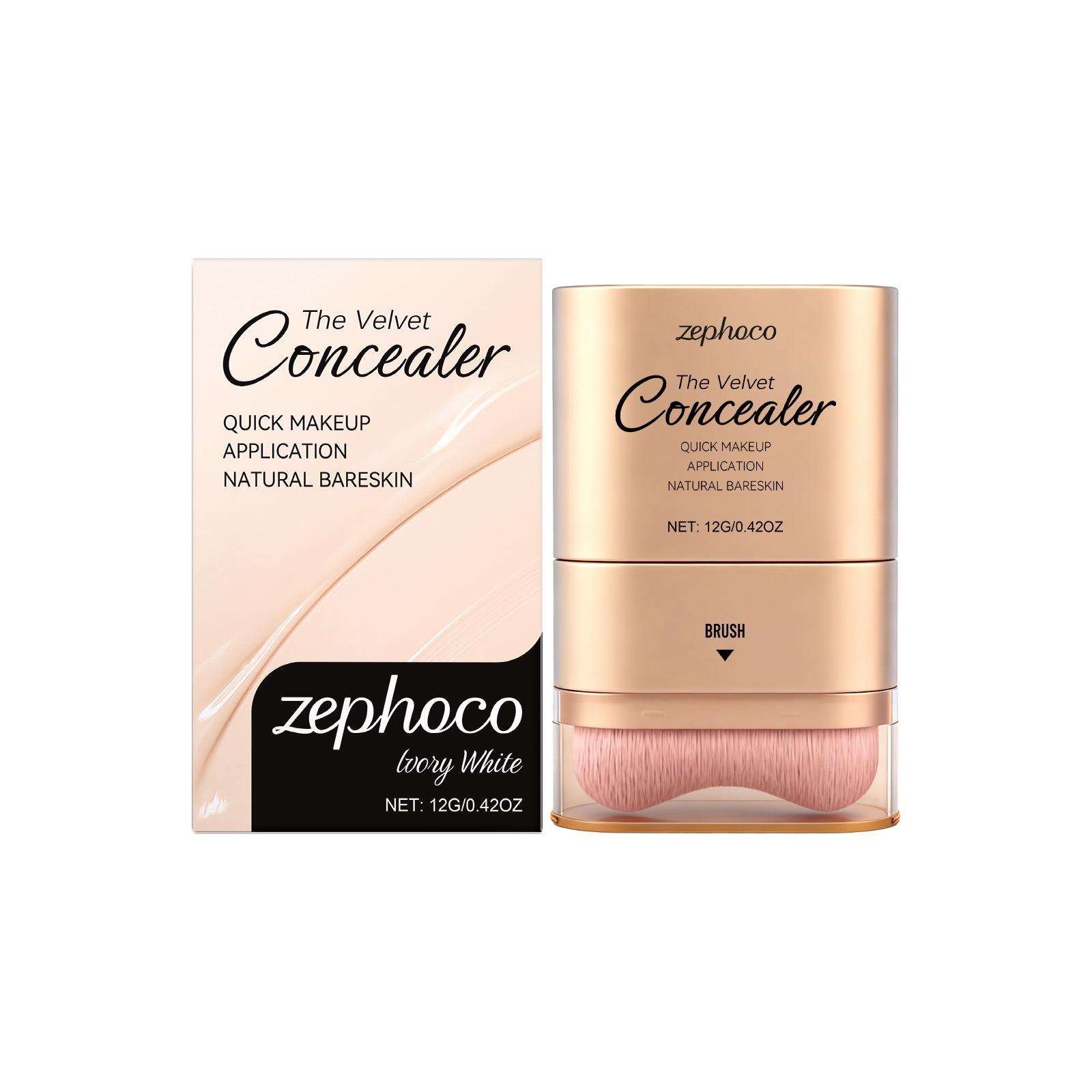 Zephoco 2-in-1 Lightweight Concealer & Foundation Stick - Natural Finish, Multi-purpose Makeup Essential