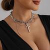 Luxury Women's Tassel Necklace: Pig Nose Round Disc Design in Light Fashion Style