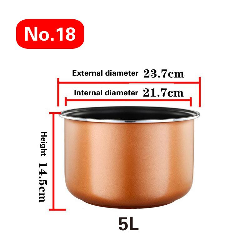 1.2L-4L Mini Household Car Electric Rice Cooker Liner Rice Cooker Cooking Electric Rice Cooker Liner Universal