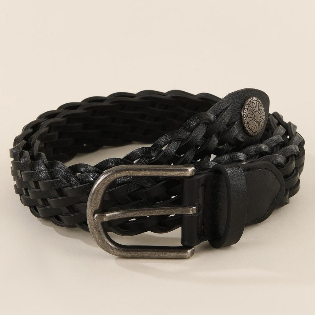 Women's Retro Bohemian Handwoven Leather Belt: Fashionable, Versatile, Waist-Cinching Accessory