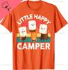 Happy Marshmallow Campershirt Kids Toddler Boy Cute Camping Tshirt Kawayi Harajuku Funny Cotton Printed Tshirt