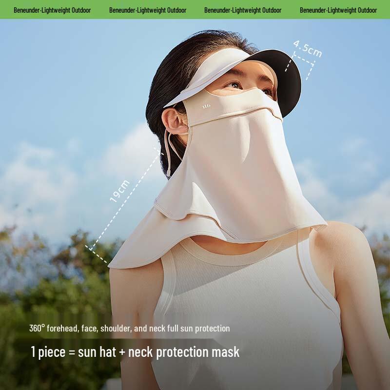 Beneunder Sun Protection Face Mask with Brim