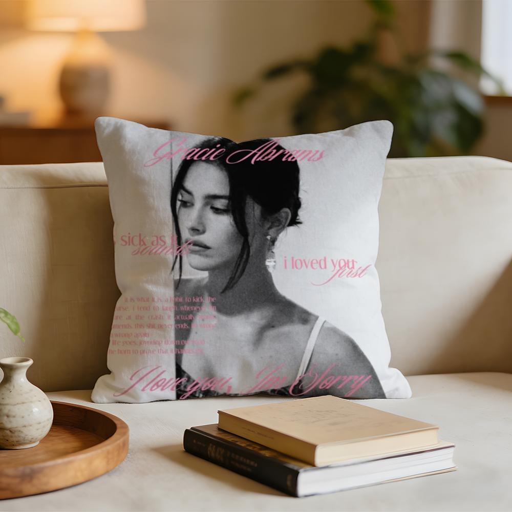 Singer GGracie Abrams Cushion Cover Short plush pillowcase for bed sofa carwashable
