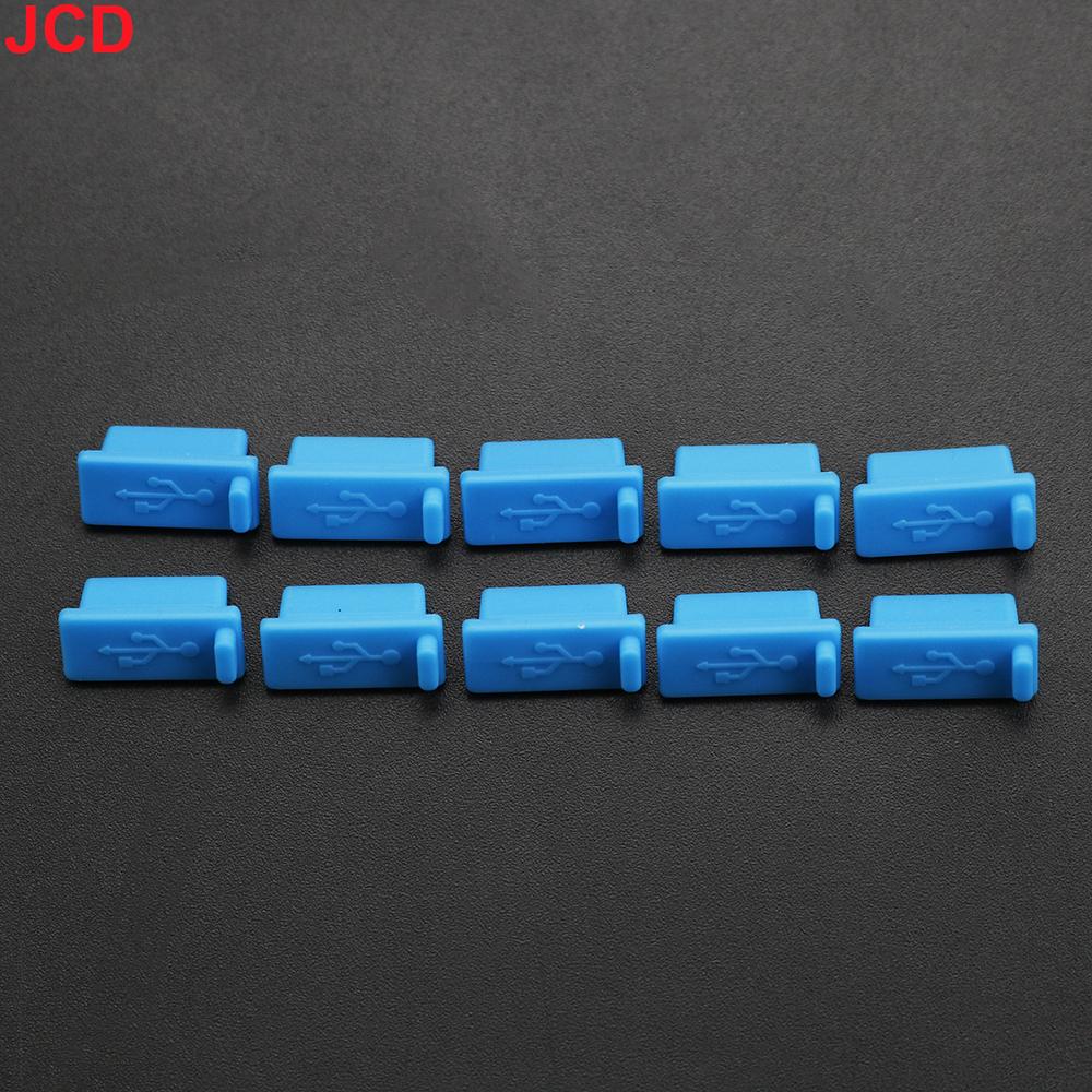 JCD 10pcs Silicone USB Dust Plug Charger Port Cover Female Jack Interface Dustproof Cap Universal Tablet PC Notebook Laptop