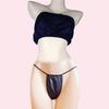 Plus Size Disposable Underwear Set for Salon, Massage & Spa: Thickened Breathable Triangle Panties & Bandeau Bra