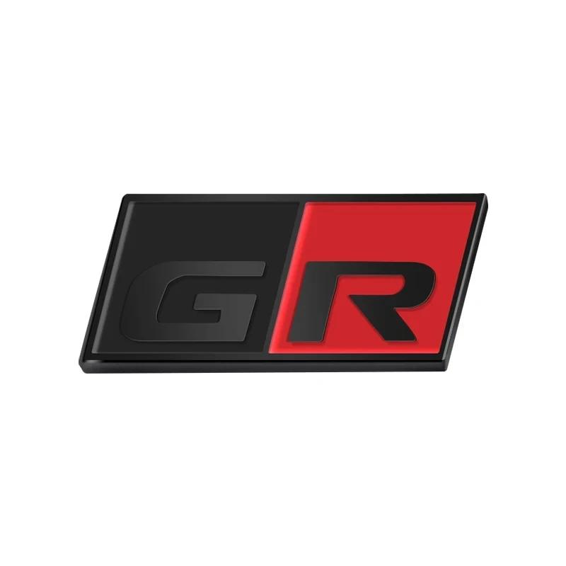 3D Aluminum GR SPORT logo Emblem RACING Badge Auto Body Trunk Deccor Sticker for Toyota Alphard Avensis Prius Verso Crown Yaris