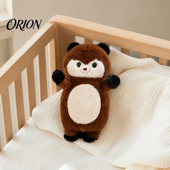 Non-shedding Baby Doll Fox Stuffed Animal with Sound, Cartoon Plush Bear Squirrel Toy, Hands-on Skill Toy Soft Cuddle for Children, Birthday Gift Boys
