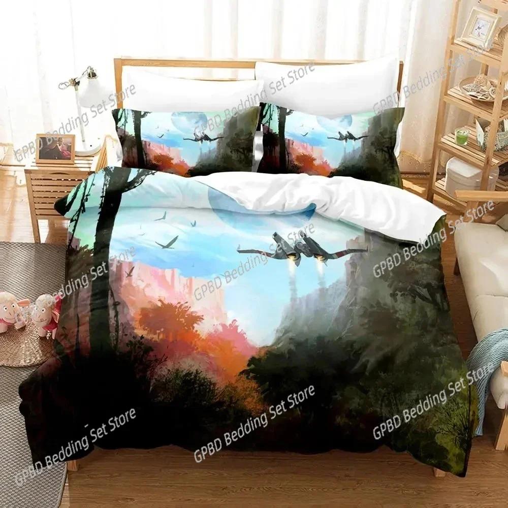3D Print Game No Mans Sky Bedding Set 3D Printed Suitable For Bedroom Duvet Cover Set With Pillowcases Kids Home Textile